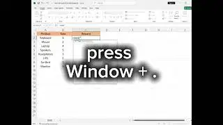 Add multiple icons and emojis 😺😺😺 by trick in Excel 