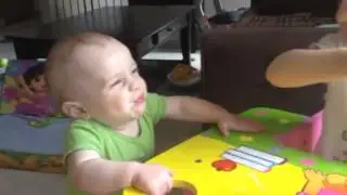 Cassie feeding Marcus