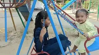 Pihu playing with her Sister Kuhu