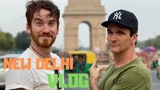 A DAY IN NEW DELHI VLOG!  AMERICANS PLAY CRICKET IN INDIA!!
