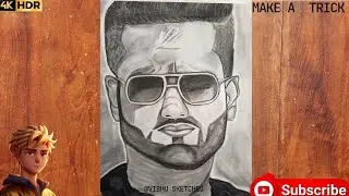The Art of indian 🎉popular singer 🗣️Yo Yo Honey Singh||How to draw||#browse fitur's #browse feeds