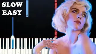 Billie Eilish - Hotline Bling Looped (SLOW EASY PIANO TUTORIAL)