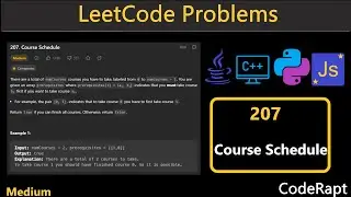 Course Schedule | Leetcode Q.207 | Python | C++ | Java | JS | Leetcode Daily Challenges