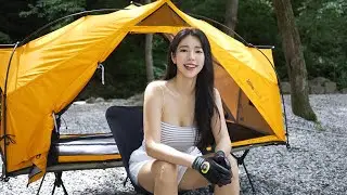 SOLO CAMPING in an Unknown Mystical Valley🏖️ | Relaxing Sounds