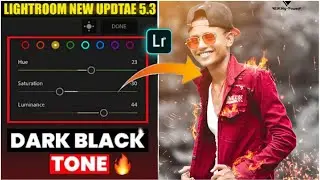 #Lightroom_Mobile | DARK BLACK Color Granding using | Mix Tool #tutorial setp by setp√ Editing pawan