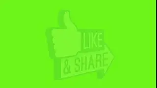 FREE LIKE,SHARE BUTTON GREEN SCREEN EFFECT