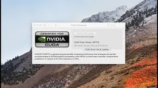 Mac OS High Sierra 10.13.4 cuda fix