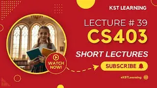 CS403 Short Lecture - 39 & 40 | VU Short Lecture | Data Base Management System in (Urdu / Hindi)