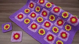 Crochet Baby Blanket #2. Part #2