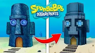 how to build SQUIDWARD'S HOUSE in MINECRAFT