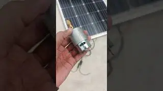 Can this powerful motor can be run directly to this solar panel ? #shorts #experiment