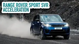 Range Rover Sport SVR acceleration on 6 different surfaces