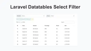 Laravel Select Option Filter