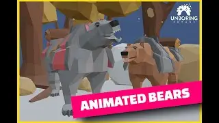 3D LOW POLY Bear Armor - Animation Showcase