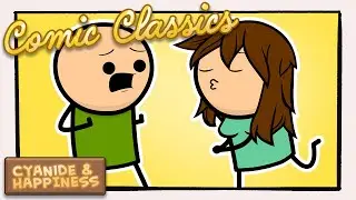 Kissing On The First Date | Cyanide & Happiness Comic Classics 
