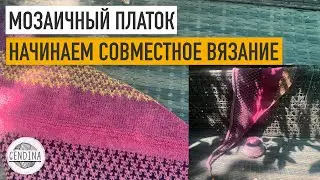 Мозаичный скандинавский платок: начинаем совместное вязание