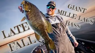 Late Fall Mille Lacs Lake GIANT Smallmouth Bass