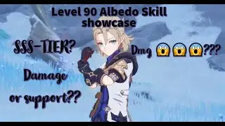 Genshin Impact - LvL 80 Albedo Skills & Damage Showcase