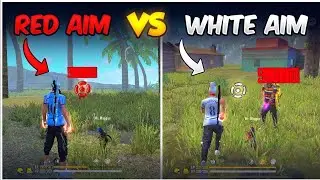 Red Aim Vs White Aim 🔥| Which Is Best For Headshot 🔥 One Shot | Best Aim Lock Setting Free Fire