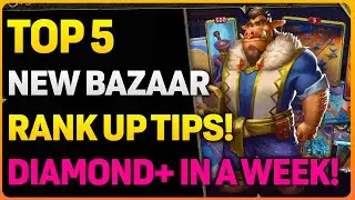 TOP 5 TIPS To Rank Up FAST In The Bazaar! | Full Replays For 7-10+ WINS!