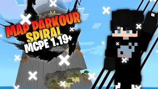 MAP PARKOUR SPIRAL MCPE 1.19+,MAP NYA YG DI PAKE YOUTUBER MINECRAFT ???