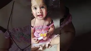 Cute baby lipstick lagate hue #masti #viralshorts
