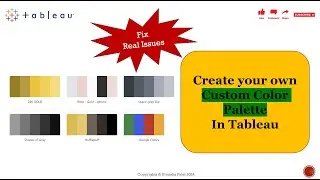 How to create your own Custom Color Palette in Tableau | Advanced Tableau