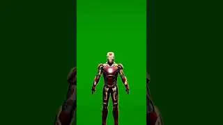 iron man suit full body green screen 