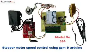 Stepper motor speed control using GSM & Arduino //Engineering / electrical / electronic
