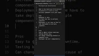 What is Micro Services Architecture?