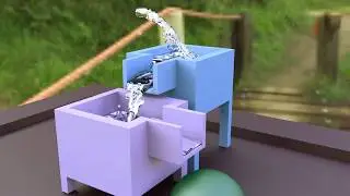 fluid-simulation in Blender 3D-rendered in Sheepit