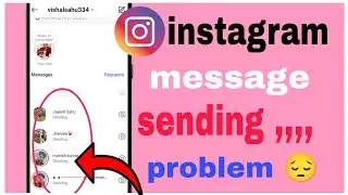 How To Fix Instagram Messages Not Sending Problem || Instagram Message pending problem solved