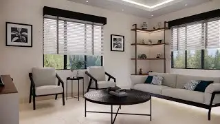 Remodelación de Sala Estilo Moderno Industrial   -  Enscape 2.8