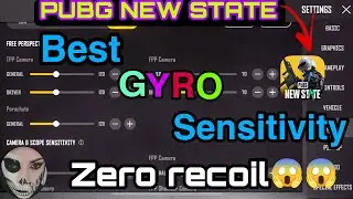 !PUBG New State *Best Gyro 4Claw Sensitivity And Settings *iOS Device* All in 1minute 