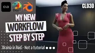 CLO3D with DAZ3D TO BLENDER workflow
