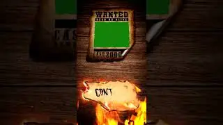 wanted frame green screen effect|