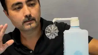 Su çarkı yaptım , hava basıncı çalışması