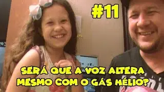 O gás hélio altera a voz mesmo?  Bora brincar com minha filha um pouco - Lindomar Goking em Ação