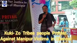 ManipurKuki's protest in  Chennai