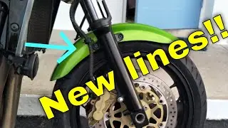 The ZRX1200R project (brake lines)