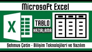 EXCEL TABLO OLUŞTURMA(Excel Dersleri)