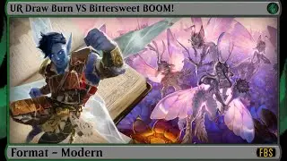 MtG Modern Patreon Gameplay - UR Draw Burn VS Bittersweet BOOM!