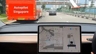Tesla Autopilot In Singapore: Average City Traffic