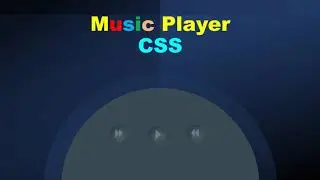 Design Music Player icons with CSS || HTML & CSS
