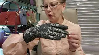 Эксклюзивные элегантные перчатки из кожи итальянской фабрики GARGIULO на кашемире 