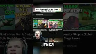 Jynxzi reacts to my video 😳 #r6 #siege #rainbowsixsiege