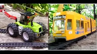 LEGO-2019 TRACTOR 60181 & SIKU TRAM 3726. Lego Tracktor CAB RIDE!