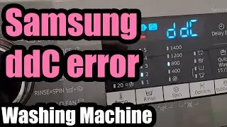 Washing machine ddC errror (Samsung Add Wash WW90K5410UX, Door open)