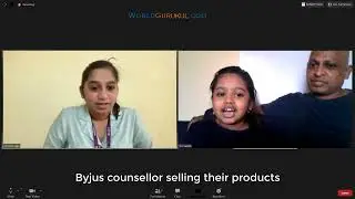 Byjus counsellor selling their products - Byjus early learn online classes education
