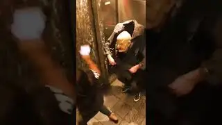 The scary man in Elevator 